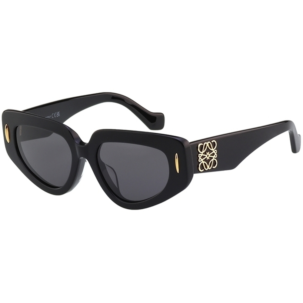 Loewe LW40160F Sunglasses Shiny Black Acetate/Metal